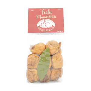 Figues blanches du Cilento variété Dottato séchées et passées au four, fourrées avec une amande et un zeste de citron